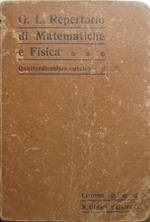 Repertorio di matematiche e fisica elementari. 14. edizione
