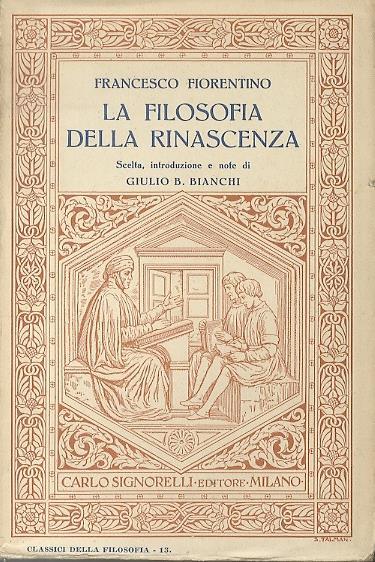 La filosofia della rinascenza - Francesco Fiorentino - copertina