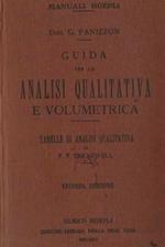 Guida per le analisi qualitativa e volumetrica e ricerche sulla purezza dei reattivi in uso nelle analisi chimiche contenente le tabelle di analisi qualitativa di F. P. Treadwell. Manuale Hoepli. II ed. rifatta. F.P. Treadwell. Manuali Hoepli