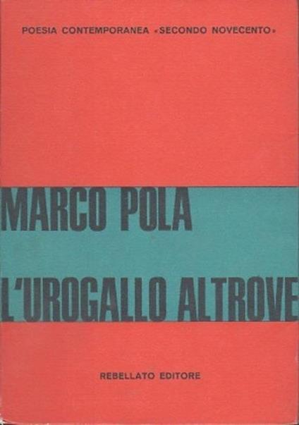 L' urogallo altrove - Marco Pola - copertina