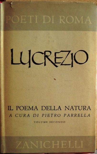 Il poema della natura - Tito Lucrezio Caro - copertina
