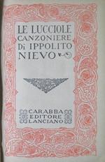 Le lucciole: canzoniere
