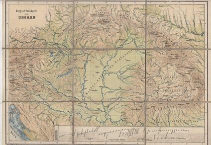 Berg u. Flusskarte von Ungarn - copertina