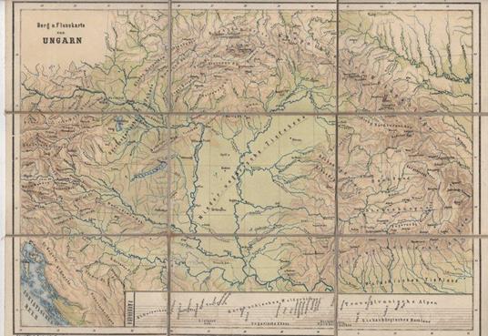 Berg u. Flusskarte von Ungarn - copertina