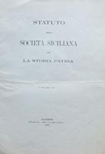 Statuto della Societa siciliana per la storia patria