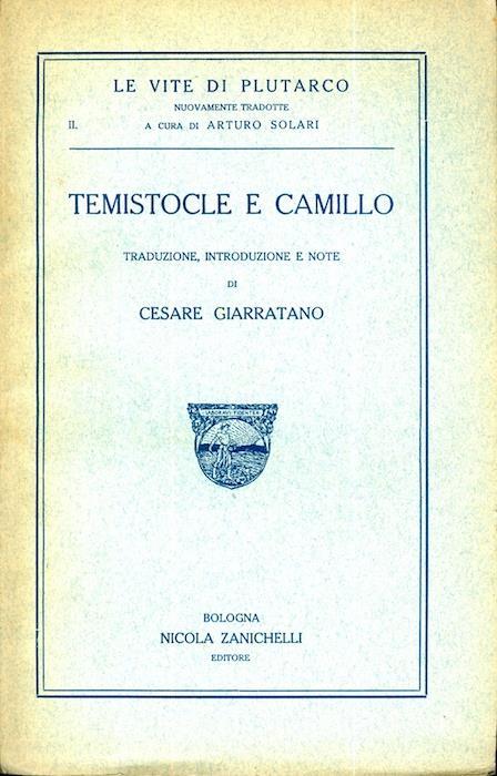 Temistocle e Camillo - Plutarco - copertina