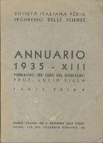Annuario 1935 - XIII. Parte prima
