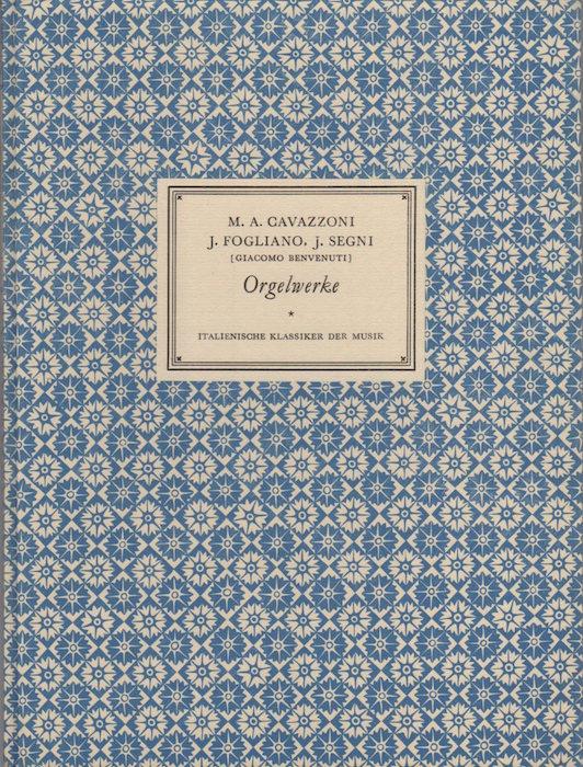 Ricercari, mottetti, canzoni - Ricercari e ricercate. Erster Neudruck herausgegeben von Giacomo Benvenuti. Italienische Klassiker der Musik 1