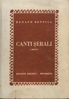 Canti serali - Renato Bettica - copertina