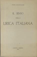 Il senso della lirica italiana: e altri studi