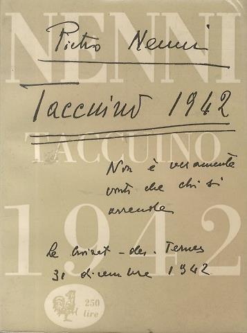 Taccuino 1942 - Pietro Nenni - copertina