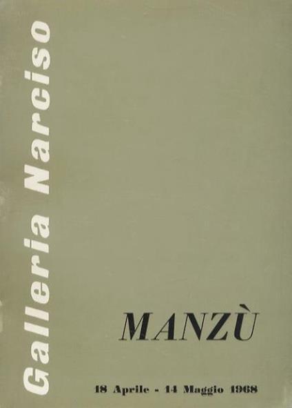 Manzù: 18 aprile-14 maggio 1968 - copertina