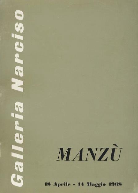 Manzù: 18 aprile-14 maggio 1968 - copertina