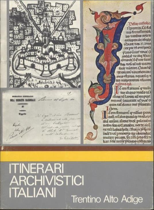 Itinerari archivistici italiani: Trentino Alto Adige - copertina