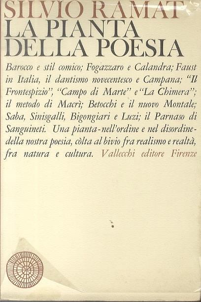 La pianta della poesia - Silvio Ramat - copertina