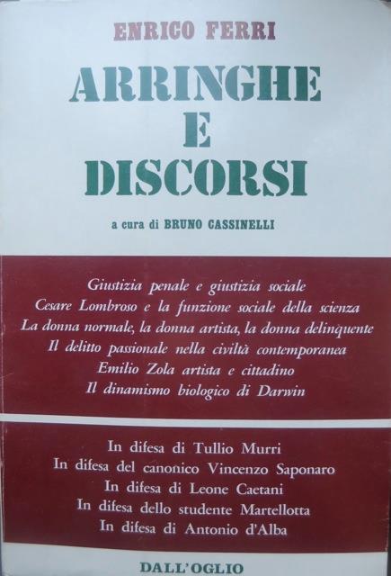Arringhe e discorsi - Enrico Ferri - copertina