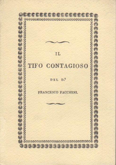 Il tifo contagioso - Francesco Facchini - copertina