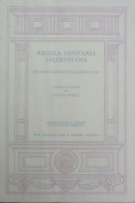 Regola sanitaria salernitana - Fulvio Gherli - copertina