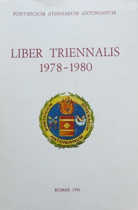 Liber triennalis: 1978-1980 - copertina