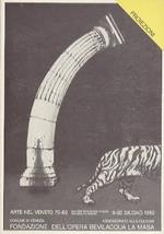 Proiezioni: Arte nel Veneto: ’70-’80: Saggio di materiali visivi. Venezia, 9-30 giugno, Galleria dell’Opera Bevilacqua La Masa, Galleria d’Arte Moderna di Ca’ Pesaro