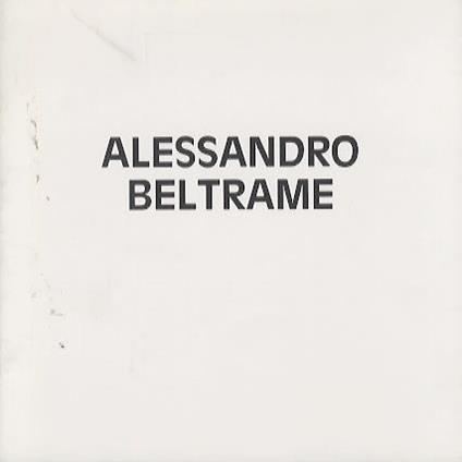 Alessandro Beltrame - copertina