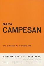 Sara Campesan: dal 30 maggio al 30 giugno 1985