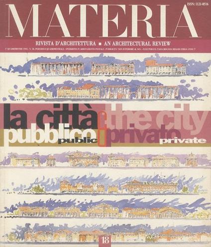 Materia: Rivista d’architettura = An Architectural review. 1° Quadrimestre 1995 - N. 18 - copertina