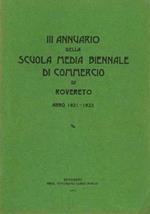 I, II, III, IV, V Annuario della Scuola di Commercio di Rovereto. Anno 1919-1920 Anno 1920-1921 Anno 1921-1922 Anno 1922-1923 Anno 1923-1924