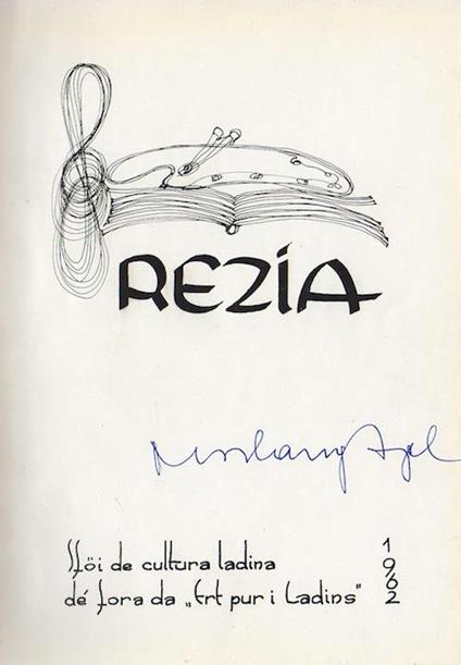 Rezia: sföi de cultura ladina dé fora da ”Ert pur i Ladins”: 1962-1963-1964-1965-1966 - copertina