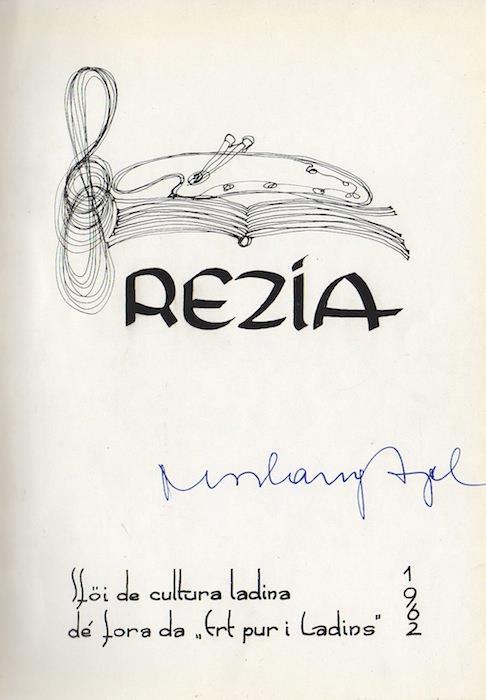 Rezia: sföi de cultura ladina dé fora da ”Ert pur i Ladins”: 1962-1963-1964-1965-1966 - copertina