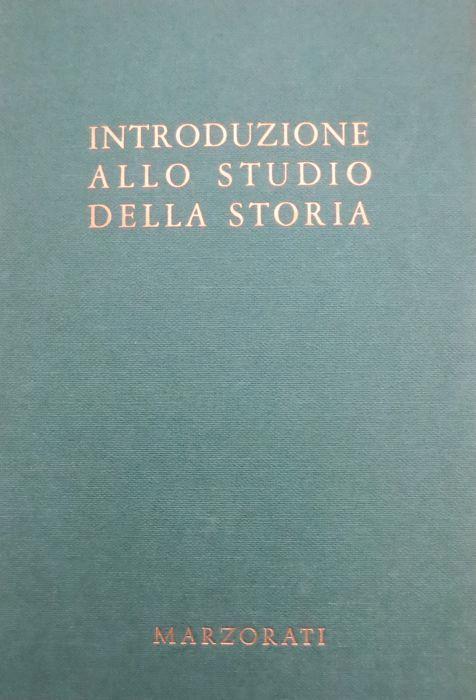 Introduzione allo studio della storia - copertina