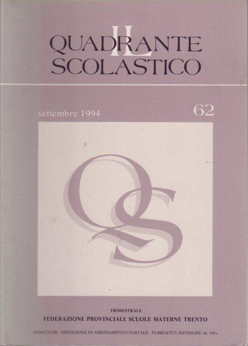 Il quadrante scolastico: trimestrale della Federazione provinciale scuole materne Trento - copertina