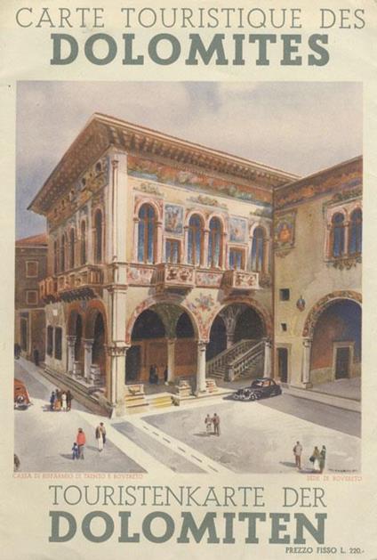 Carta turistica delle Dolomiti - copertina
