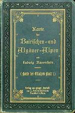 Karte der Bairischen Algäuer Alpen. Algäuer Alpen Germania. (Karte der Ost-Alpen in 9 Blättern, Blatt I)