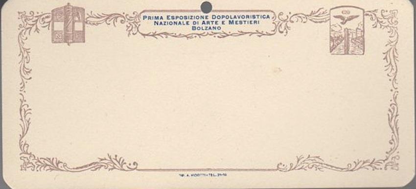 Prima esposizione dopolavoristica nazionale di arte e mestieri: Bolzano. Bolzano Dopolavoro