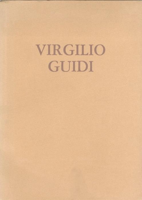 Virgilio Guidi - copertina