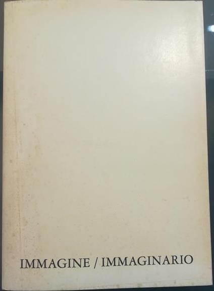 Immagine/immaginario - copertina