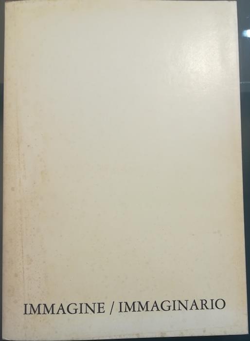 Immagine/immaginario - copertina