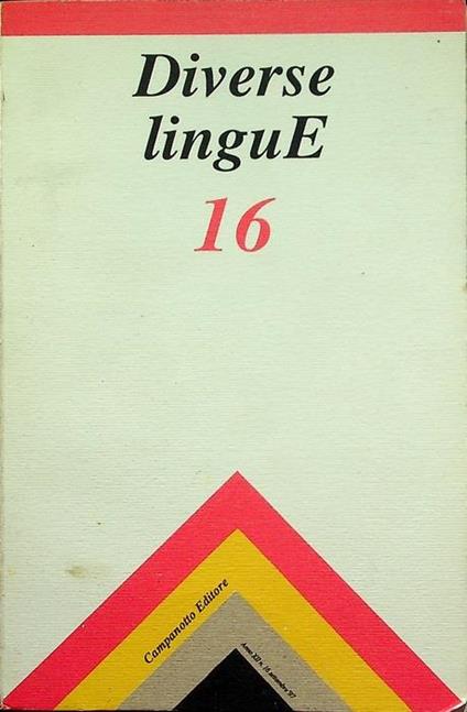 Diverse lingue: 16 - copertina