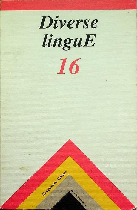 Diverse lingue: 16 - copertina