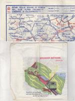 Lotto di tovaglioli (mai usati) di vari rifugi alpini con cartine e itinerari delle Dolomiti