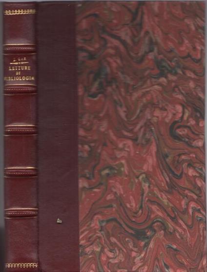 Letture di bibliologia - Tommaso Gar - copertina