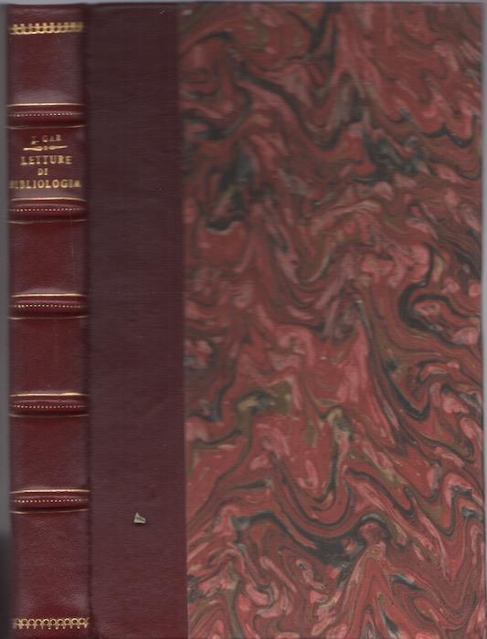 Letture di bibliologia - Tommaso Gar - copertina