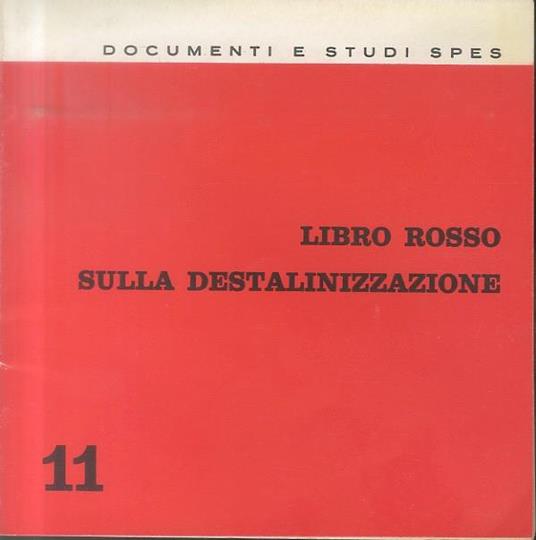 Libro rosso sulla destalinizzazione - copertina