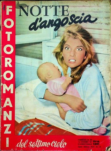 Notte d’angoscia. I fotoromanzi del settimo cielo A. III - N. 34 - 1961 - copertina
