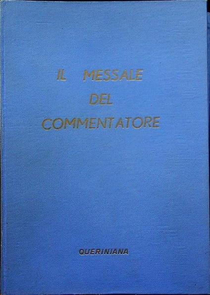 Il messale del commentatore - Domenico Bondioli - copertina