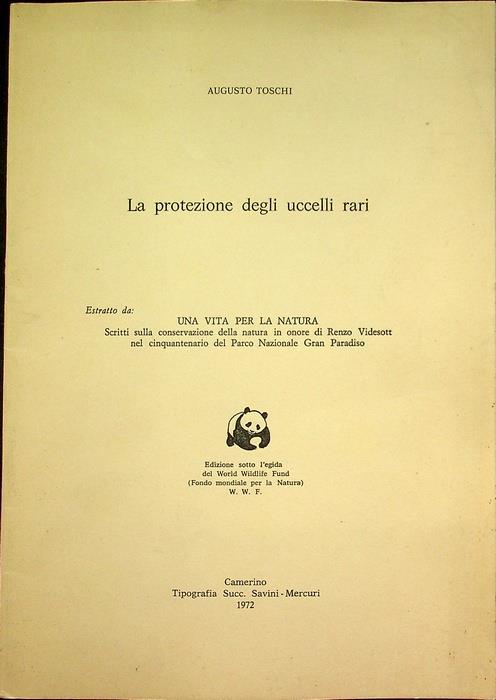 La protezione degli uccelli rari