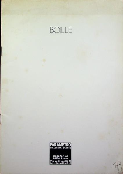 Boille: tempere sul tema scuro-chiaro, 10 dicembre ’75 - 20 gennaio ’76 - Cesare Vivaldi - copertina