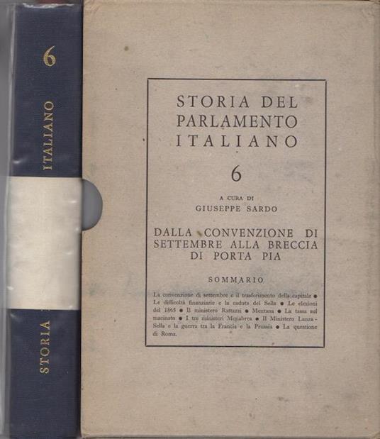 Storia del Parlamento italiano: vol. 6 - copertina