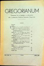 Gregorianum: commentarii de re theologica et philosofica edita a professoribus Pontificiae universitatis Gregorianae: V. XXX, 1-2 (1949)